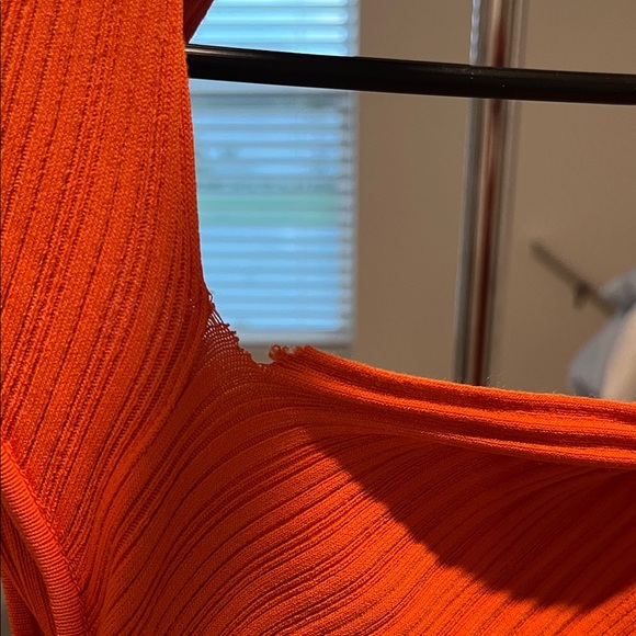Aknvas Vibrant Orange Backless Dress - Picture 6 of 8